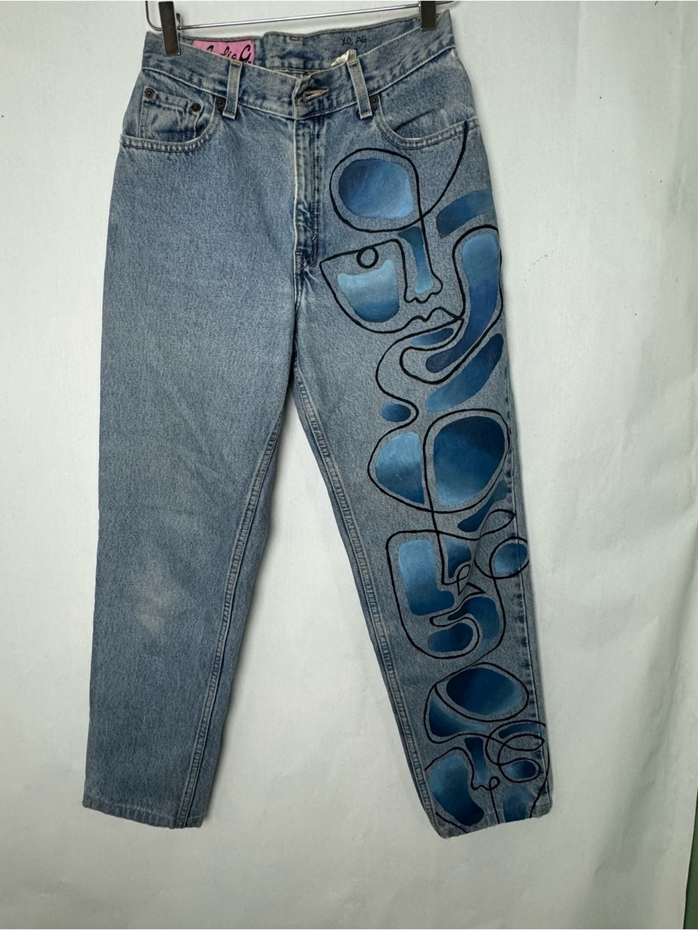 Levi’s Andie G Studio Blue Single Line 550 jeans  Sz Med